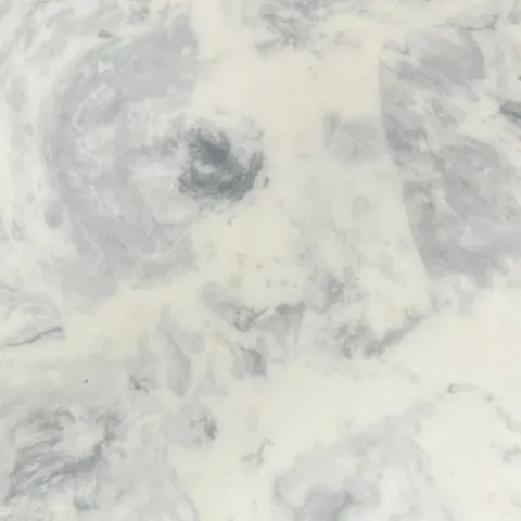 Carrara finish, white with grey veining